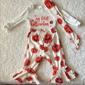My First Halloween Pumpkin Costume Set